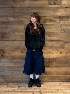 「XLARGE（エクストララージ）のアイテム」を使った、sa$さん（レディース・152cm）の秋コーディネート