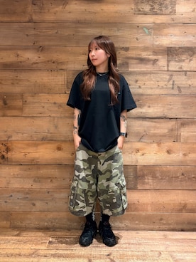 「XLARGE（エクストララージ）のアイテム」を使った、ちわわさん（レディース・152cm）の夏コーディネート