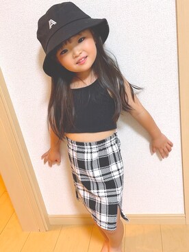 「shein」｜uui♡さん（キッズ・90cm）の夏コーディネート