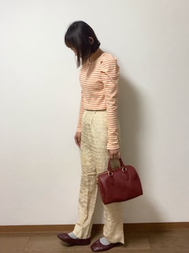 「ごきげんウィーク」｜「アイテム（スリッポン）」を使った、nanamiさん（レディース・164cm）の春コーディネート