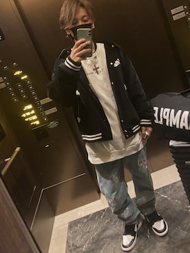 「アイテム（デニムパンツ、その他）」を使った、ブレヒロさん（メンズ・168cm）の秋コーディネート