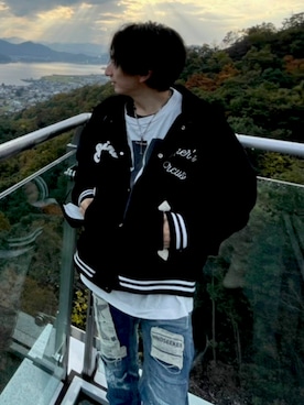 「mindseeker（マインドシーカー）のアイテム」を使った、ブレヒロさん（メンズ・168cm）の秋コーディネート