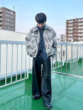 「CASPER JOHN（キャスパージョン）のアイテム（ブルゾン）」を使った、りょーすけさん（メンズ・168cm）の秋コーディネート
