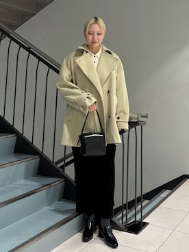 「アイテム（パンプス）」を使った、やまちゃんさん（レディース・166cm）の冬コーディネート