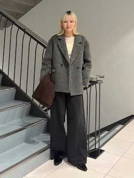 「アイテム（その他アウター）」を使った、やまちゃんさん（レディース・166cm）の秋コーディネート