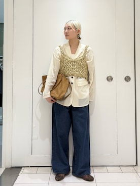 「アイテム（バレエシューズ）」を使った、やまちゃんさん（レディース・165cm）の秋コーディネート
