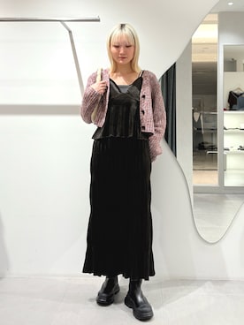 「ビスチェコーデ」｜やまちゃんさん（レディース・166cm）の秋コーディネート