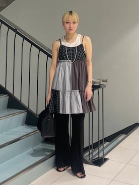 「イエベ」｜「アイテム（ワンピース/ドレス）」を使った、やまちゃんさん（レディース・164cm）の夏コーディネート