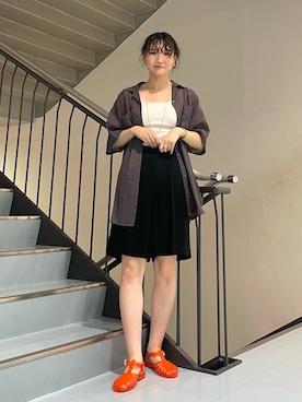 「meduse（メデュース）のアイテム」を使った、やまちゃんさん（レディース・164cm）の夏コーディネート