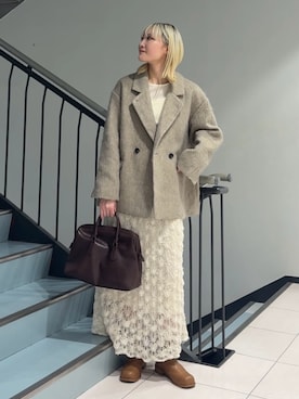 「アイテム（その他アウター）」を使った、やまちゃんさん（レディース・166cm）の秋コーディネート