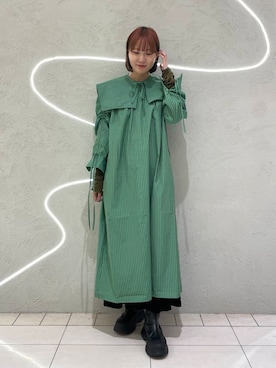 「KBF（ケイビーエフ）のシアーベロアシャーリングスリーブトップス（Tシャツ/カットソー）」を使った、やまちゃんさん（レディース・164cm）の秋コーディネート