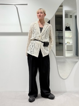 「アイテム（ヘアアクセサリー）」を使った、やまちゃんさん（レディース・166cm）の秋コーディネート