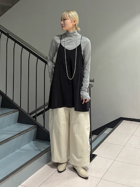 「キャミワンピース」｜やまちゃんさん（レディース・166cm）の秋コーディネート