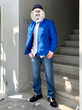 「お洒落さんと繋がりたい」｜「アイテム（ジャケット/アウター）」を使った、testerさん（メンズ・170cm）の秋コーディネート