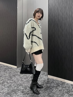 「raffime（ラフィミー）のアイテム」を使った、もえか / ecrumさん（レディース・160cm）の秋コーディネート