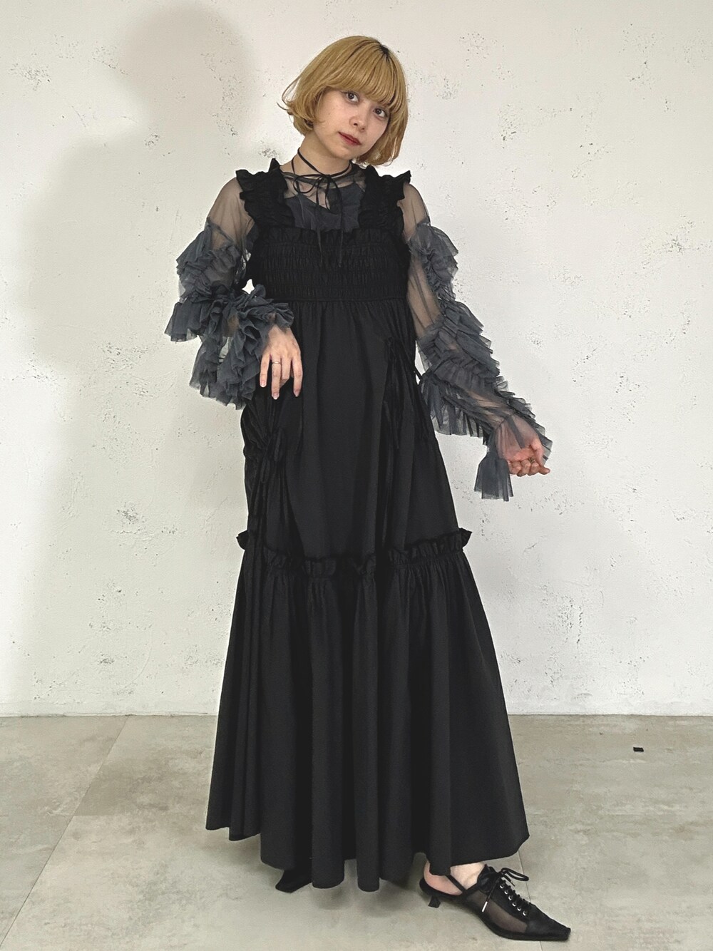 Ezick(エジック)の「Elegant volume sleeves セットキャミドレス Ezick(エジック)の「Elegant volume sleeves セットキャミドレス