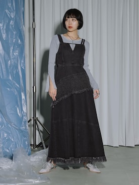 もえか / ecrumさん（レディース・162cm）の春コーディネート