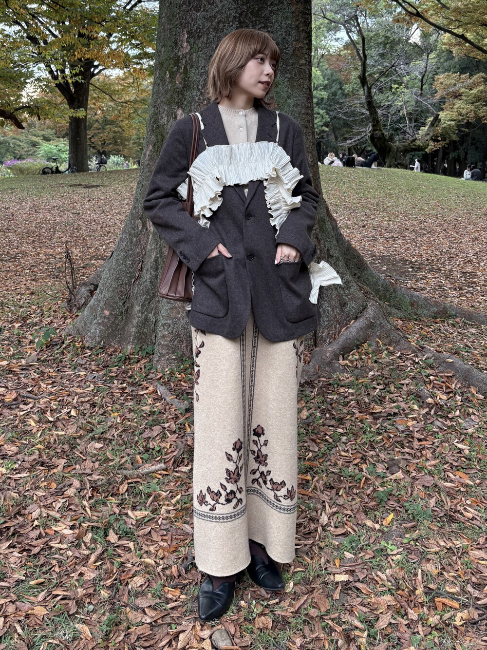 もえか / ecrum｜Eaphi 【SCARF MOTIF KNIT SKIRT】のスカートを使った