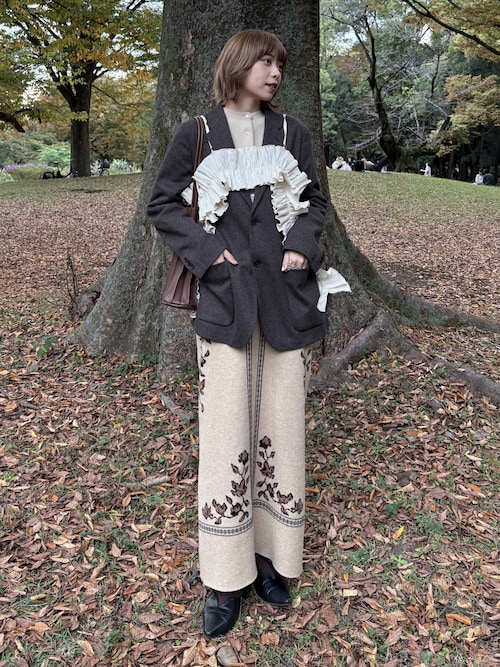 もえか / ecrum｜Eaphi 【SCARF MOTIF KNIT SKIRT】のスカートを使った