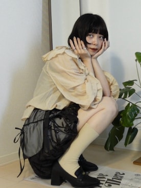 「アイテム（レッグウェア）」を使った、もえか / ecrumさん（レディース・162cm・20代）の夏コーディネート