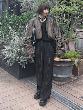 「アイテム（スキンケア）」を使った、もえか / ecrumさん（レディース・162cm）の秋コーディネート