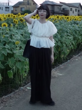 「アイテム（チョーカー）」を使った、ecrumさん（レディース・162cm・20代）の夏コーディネート