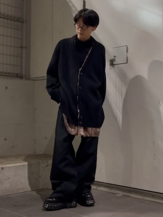 Raf Simons ダークグレー カーディガン サイズ44 Raf Simons ダークグレー カーディガン サイズ44