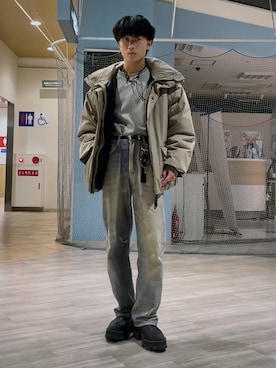 「アイテム（キーホルダー）」を使った、はるさん（メンズ・173cm）の冬コーディネート