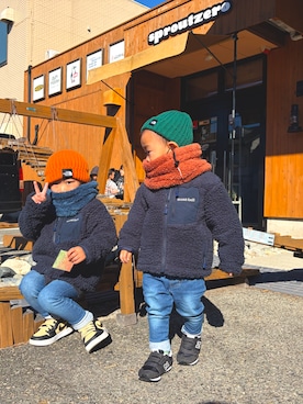 ポコゾウ。さん（キッズ・100cm）の冬コーディネート