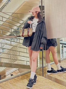 「GUCCI（グッチ）のアイテム」を使った、riinachanさん（レディース・157cm）の秋コーディネート