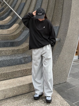 「KANGOL（カンゴール）のアイテム」を使った、riinachanさん（レディース・157cm）の秋コーディネート