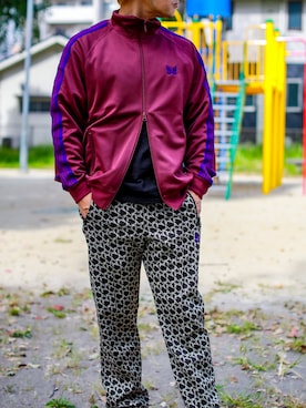 「Needles（ニードルス）のアイテム（その他アウター）」を使った、HIROCKmanさん（メンズ・172cm）の秋コーディネート