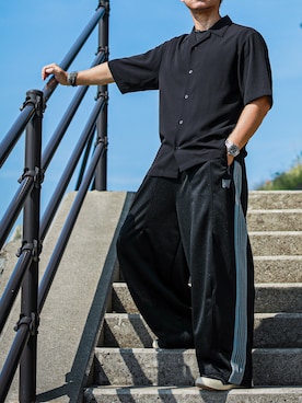 「BALMAIN（バルマン）のアイテム」を使った、HIROCKmanさん（メンズ・172cm）の夏コーディネート