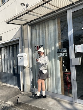 「LOWRYS FARM（ローリーズファーム）のアイテム（その他アウター）」を使った、keyka2501さん（レディース・160cm）の春コーディネート
