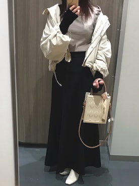 「アイテム（マウンテンパーカー）」を使った、もちさん（レディース・152cm）の冬コーディネート