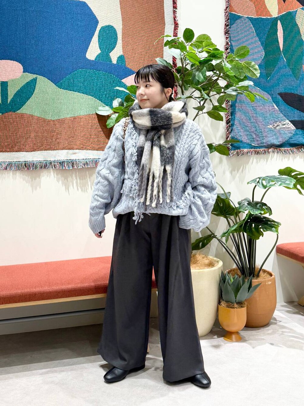 aika(LOWRYS FARM イオンモール豊川)|LOWRYS FARMのストール/ショールを使ったコーディネート - WEAR