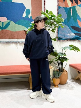 「アイテム（帽子）」を使った、aikaさん（レディース・147cm・20代）の秋コーディネート