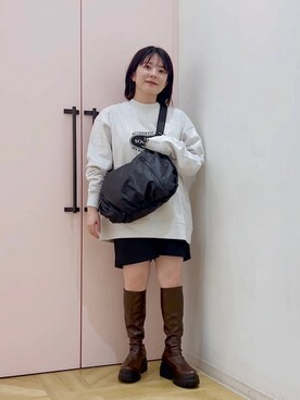「アイテム（スウェット）」を使った、aikaさん（レディース・147cm・20代）の秋コーディネート