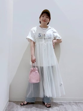 「アイテム（キャップ）」を使った、aikaさん（レディース・147cm・20代）の春コーディネート