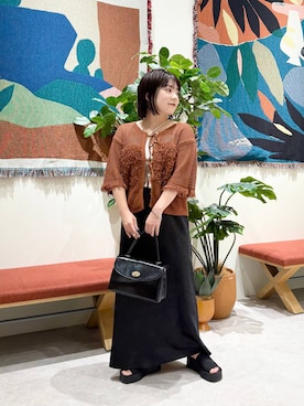「アイテム（スカート）」を使った、aikaさん（レディース・147cm）の夏コーディネート