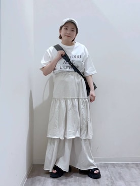 「アイテム（キャップ）」を使った、aikaさん（レディース・147cm・20代）の夏コーディネート