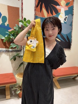 「アイテム（エコバッグ/サブバッグ）」を使った、aikaさん（レディース・147cm・20代）の夏コーディネート