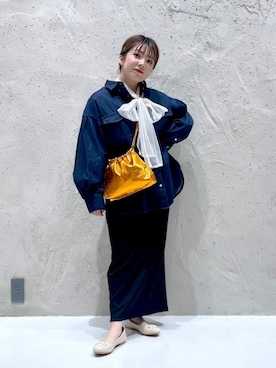 「LOWRYS FARM（ローリーズファーム）のカンドウフィットバレエ　260832（バレエシューズ）」を使った、aikaさん（レディース・147cm）の冬コーディネート