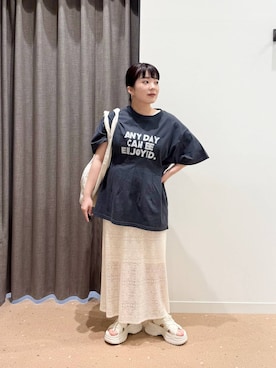 「アイテム（スカート）」を使った、aikaさん（レディース・147cm・20代）の春コーディネート