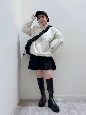 「アイテム（キャップ）」を使った、aikaさん（レディース・147cm・20代）の冬コーディネート