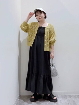 「アイテム（キャップ）」を使った、aikaさん（レディース・147cm・20代）の春コーディネート