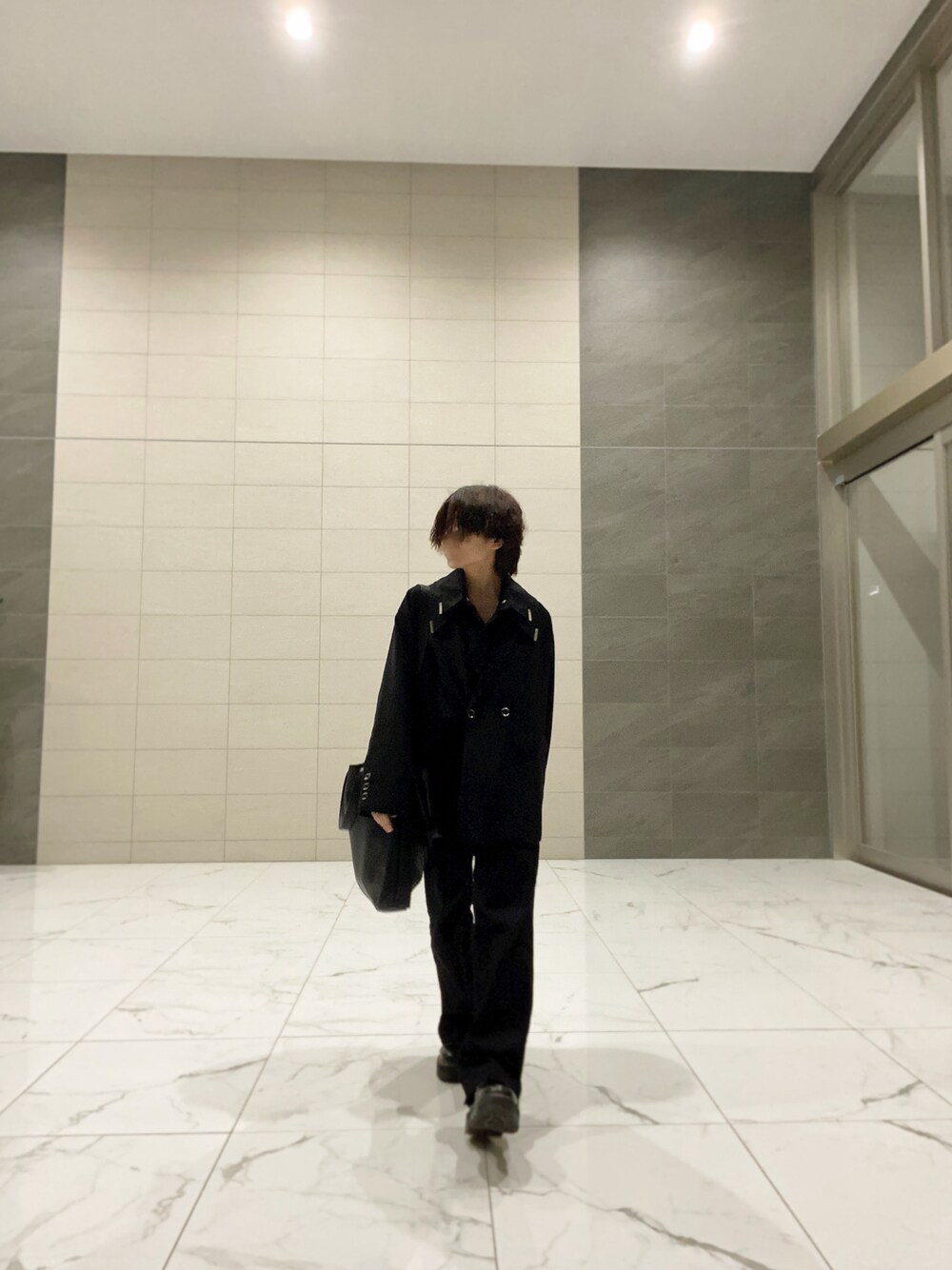 アルード　alude　ジップパンツ ALUDE アルード ラインパンツブラック 韓国 人気 - メルカリ