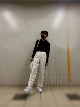 sumiさんの「Full snap side line deformation pants/フルスナップサイドラインデフォーメーションパンツ」を使ったコーディネート