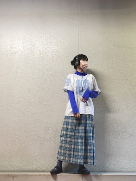 「古着女子」｜「アイテム（その他）」を使った、woiiさん（レディース・165cm）の冬コーディネート