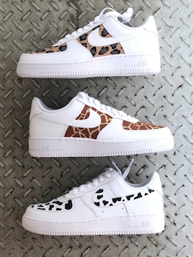 「NIKE（ナイキ）のアイテム（スニーカー、ホワイト系）」を使った、stone1customさん（レディース）の秋コーディネート